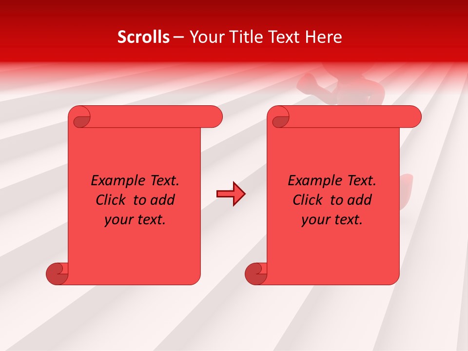 Graphic Red Climbing PowerPoint Template