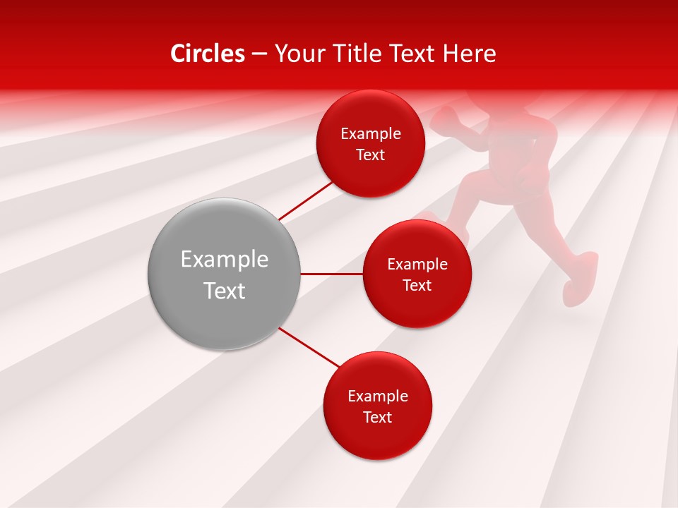 Graphic Red Climbing PowerPoint Template