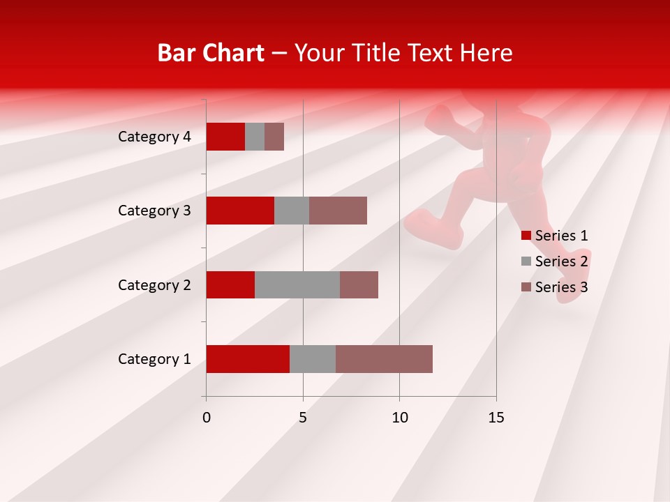 Graphic Red Climbing PowerPoint Template