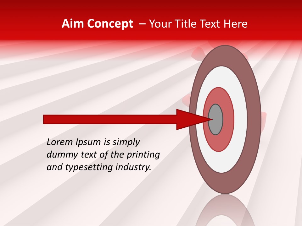 Graphic Red Climbing PowerPoint Template