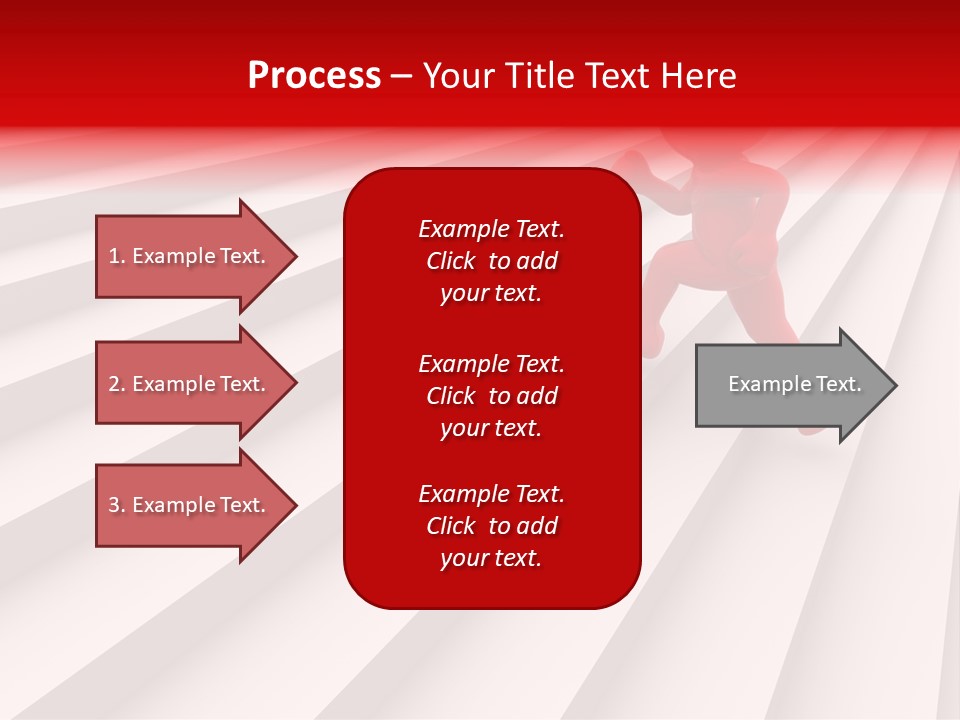 Graphic Red Climbing PowerPoint Template