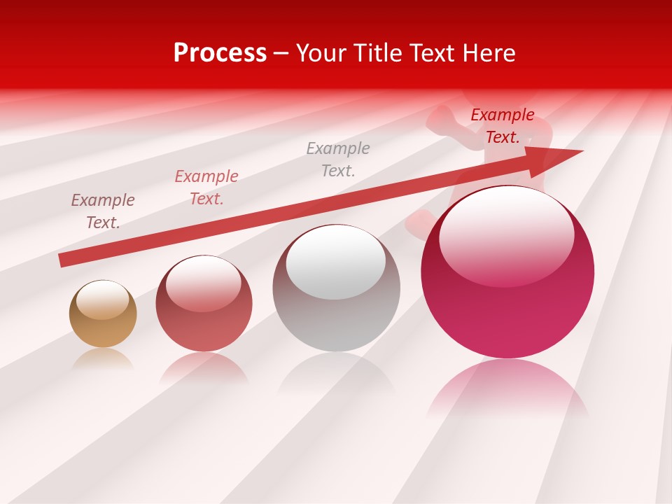 Graphic Red Climbing PowerPoint Template