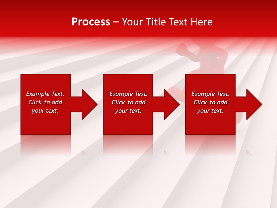 Graphic Red Climbing PowerPoint Template