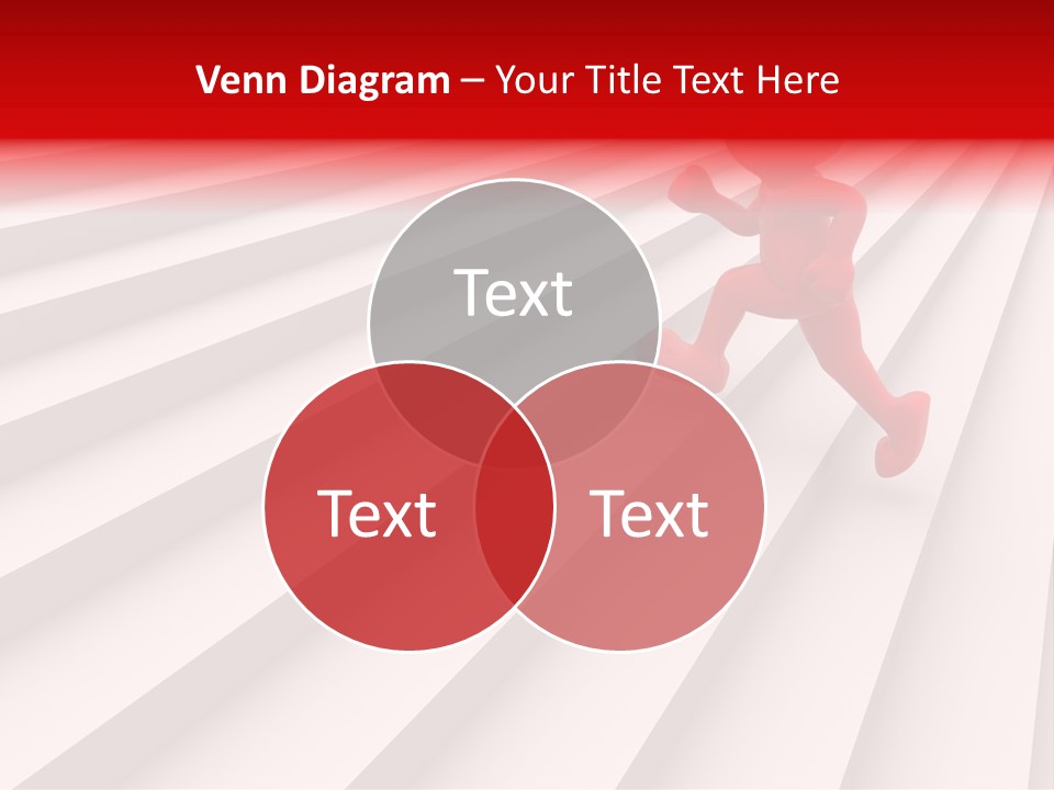 Graphic Red Climbing PowerPoint Template