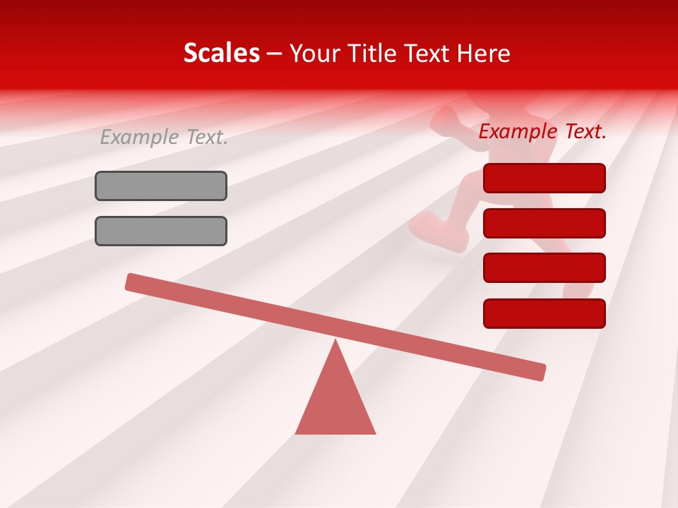 Graphic Red Climbing PowerPoint Template