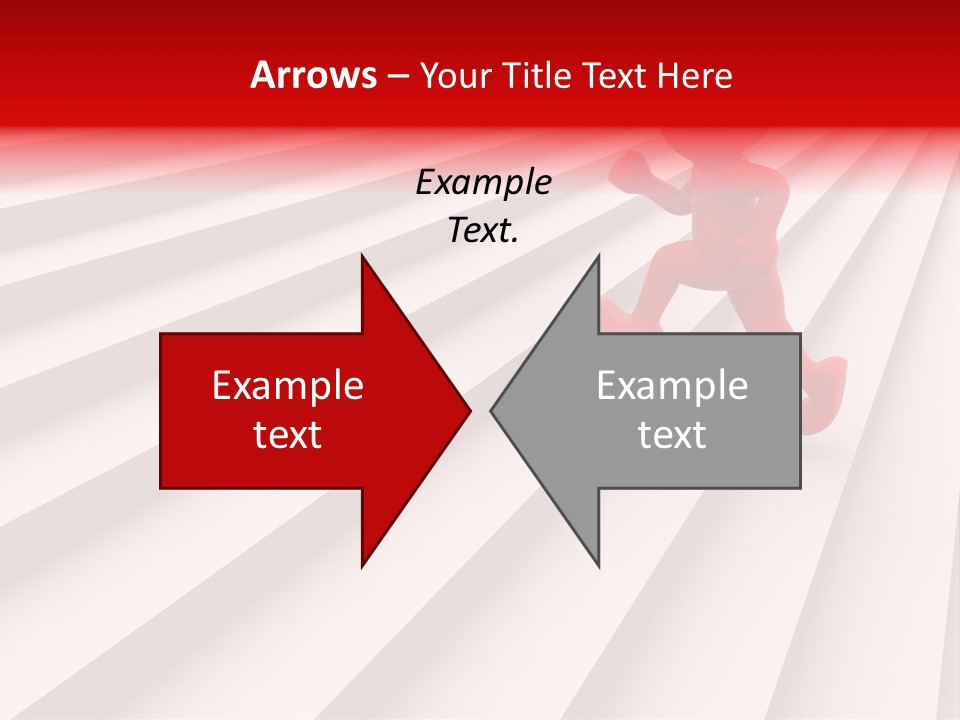 Graphic Red Climbing PowerPoint Template