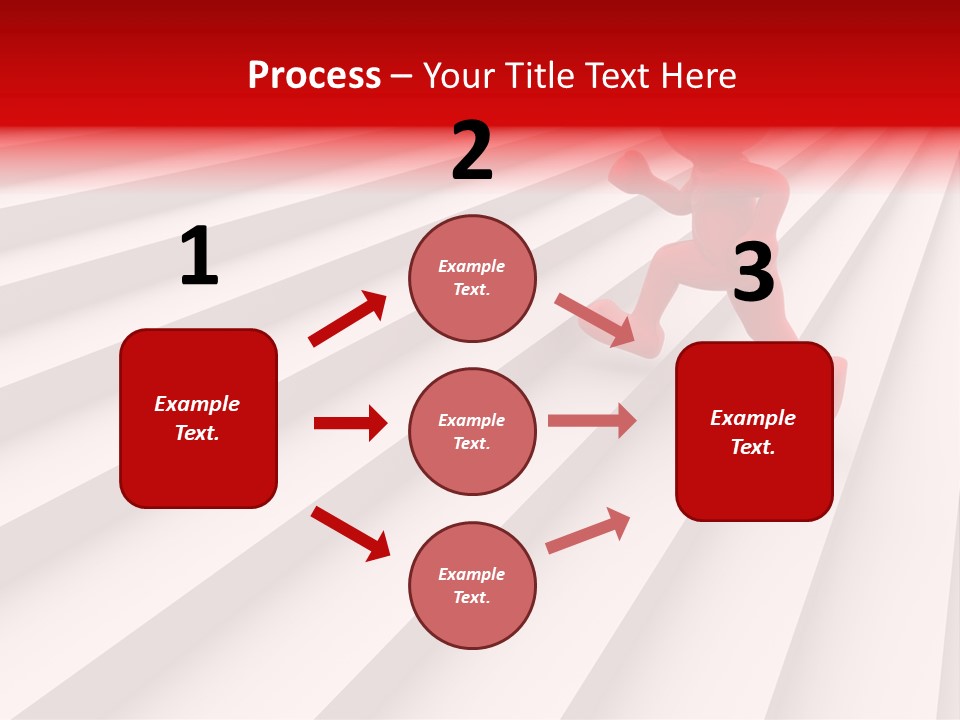 Graphic Red Climbing PowerPoint Template