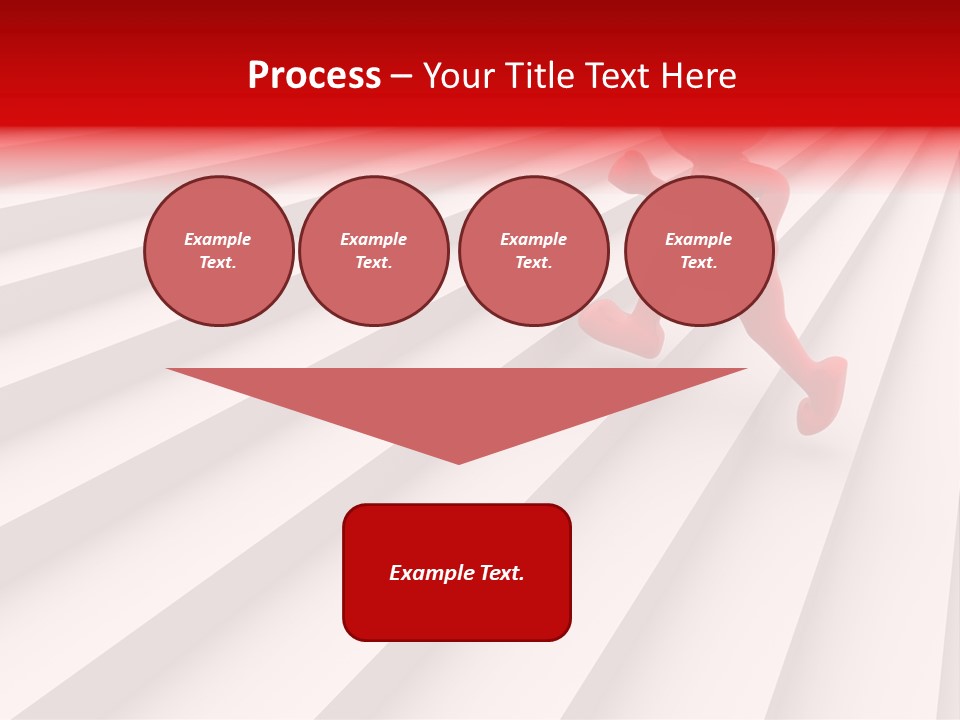 Graphic Red Climbing PowerPoint Template