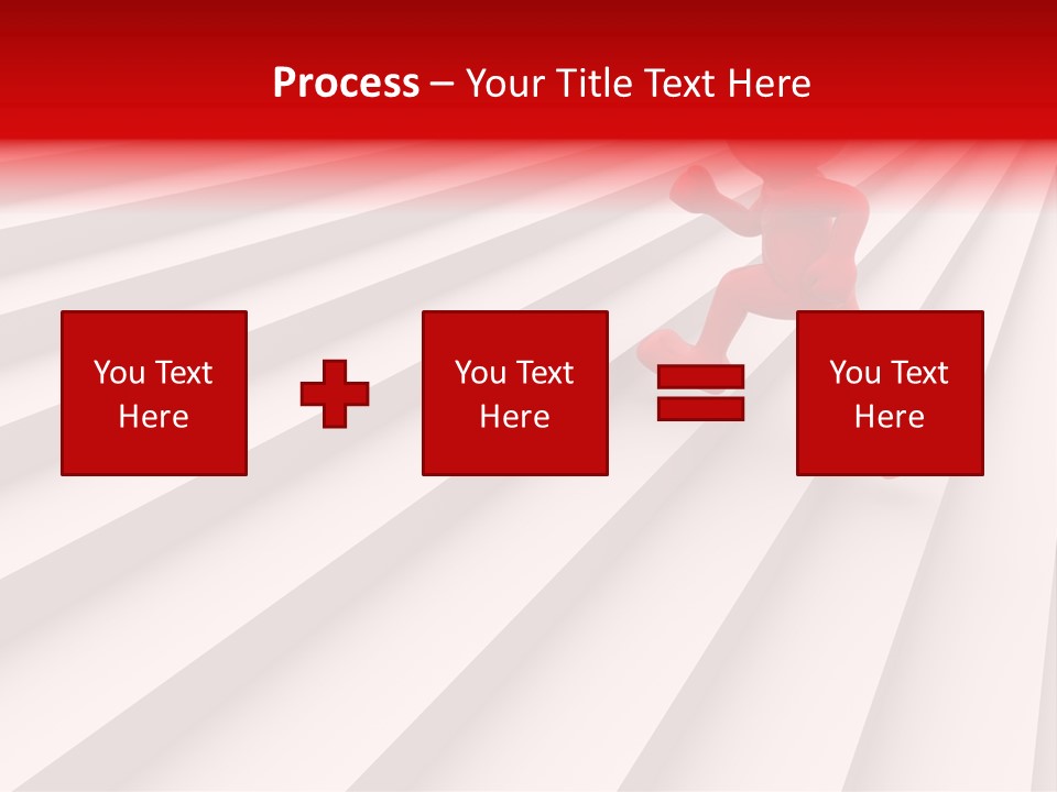 Graphic Red Climbing PowerPoint Template