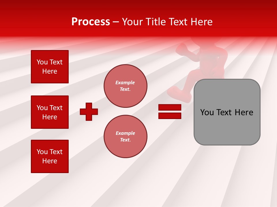 Graphic Red Climbing PowerPoint Template