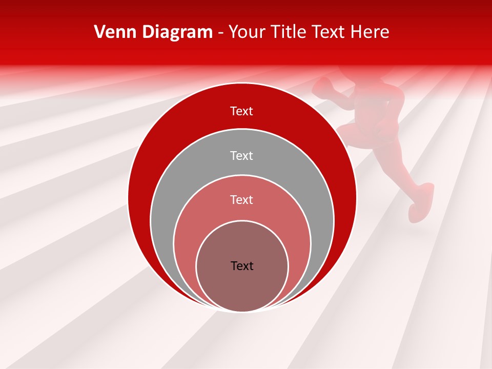 Graphic Red Climbing PowerPoint Template