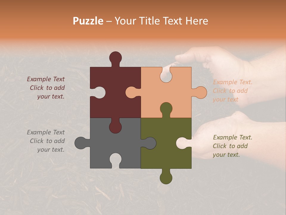 Handful Chips Shredded PowerPoint Template