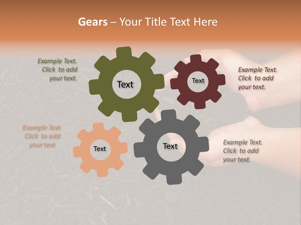 Handful Chips Shredded PowerPoint Template