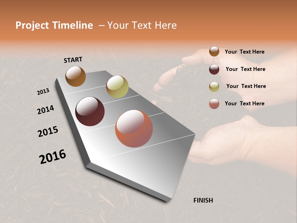 Handful Chips Shredded PowerPoint Template