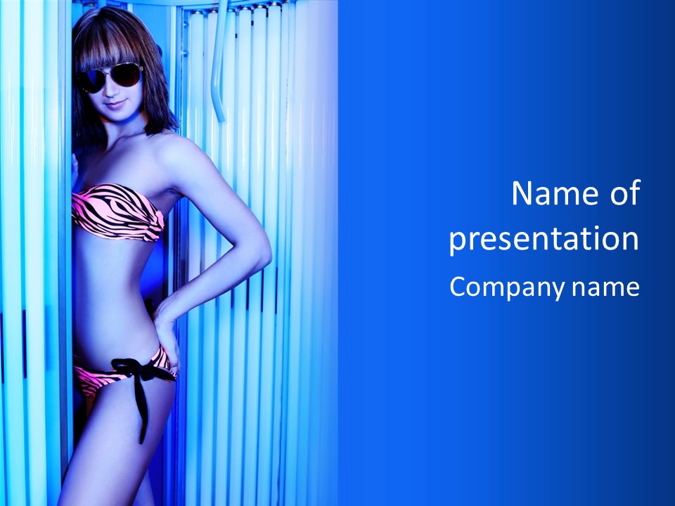 Light Woman  PowerPoint Template