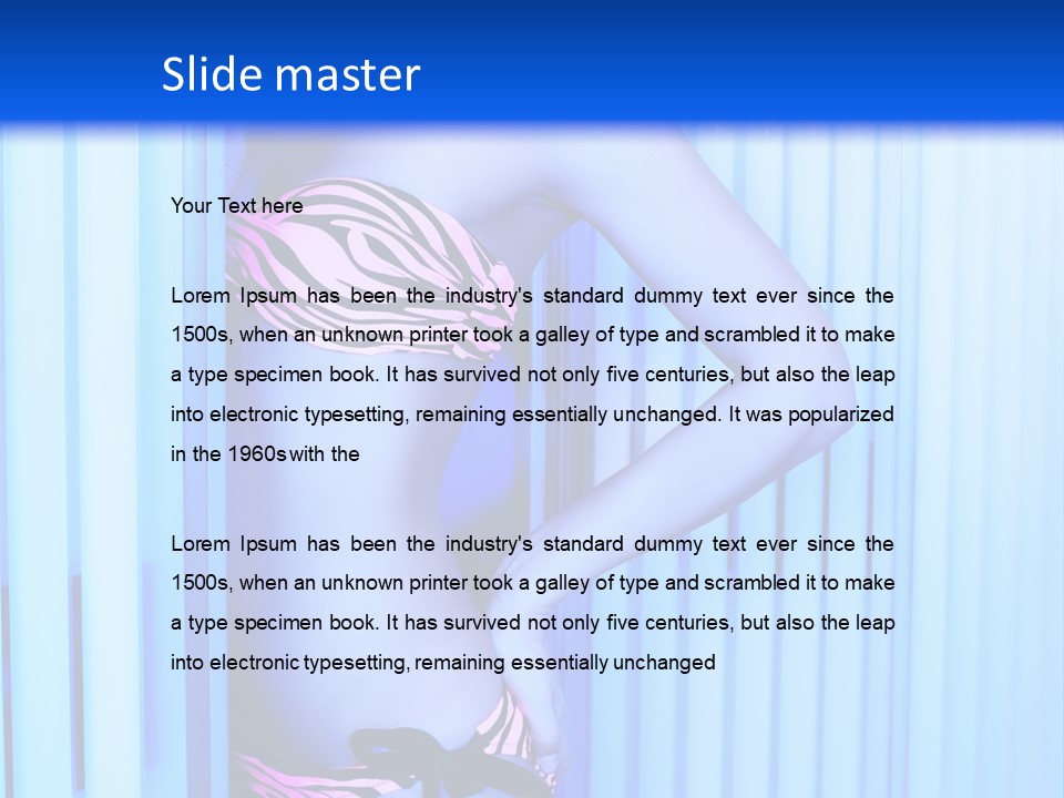 Light Woman  PowerPoint Template