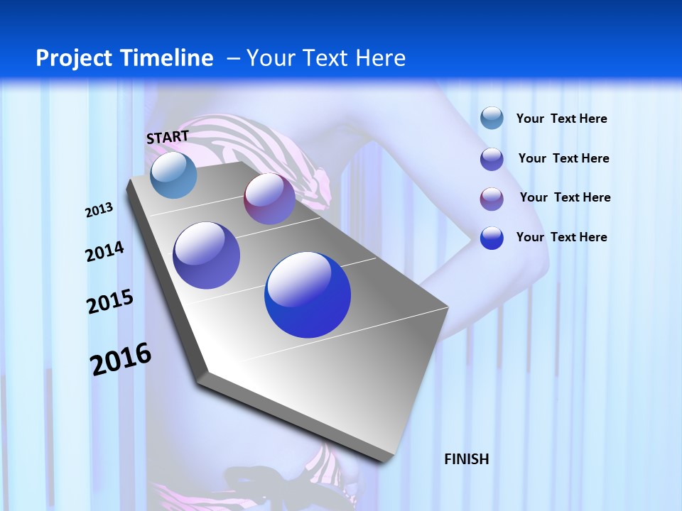 Light Woman  PowerPoint Template