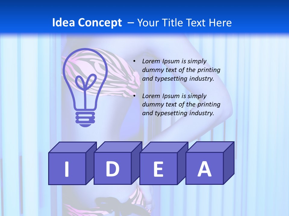 Light Woman  PowerPoint Template