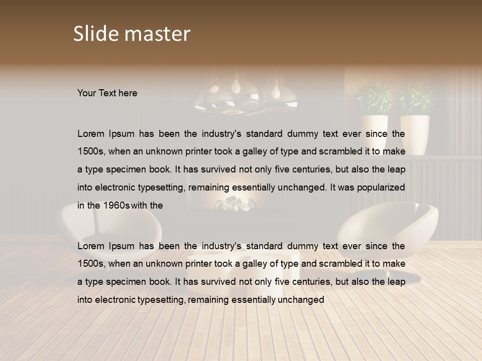 Furniture Convenience Interior PowerPoint Template