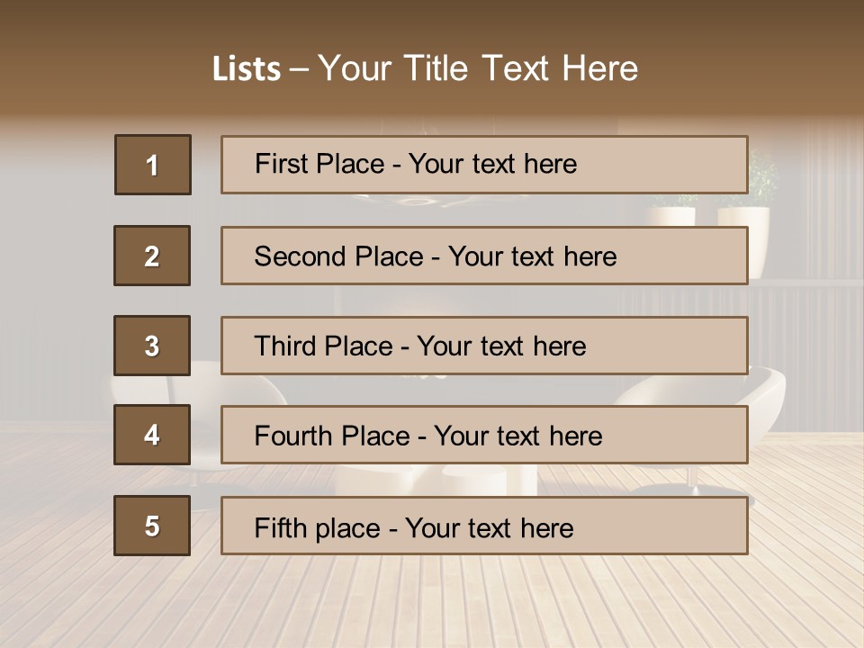 Furniture Convenience Interior PowerPoint Template