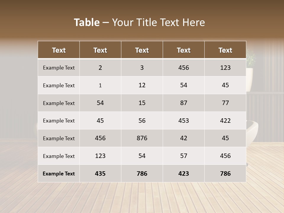 Furniture Convenience Interior PowerPoint Template