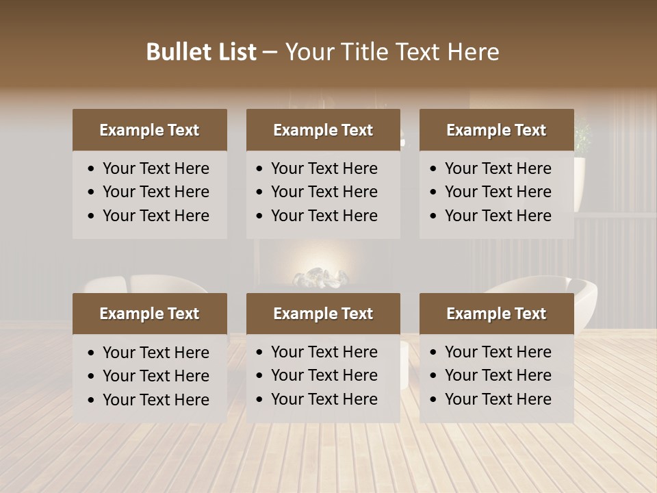 Furniture Convenience Interior PowerPoint Template