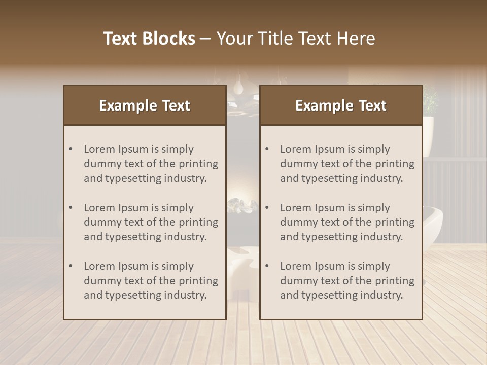 Furniture Convenience Interior PowerPoint Template