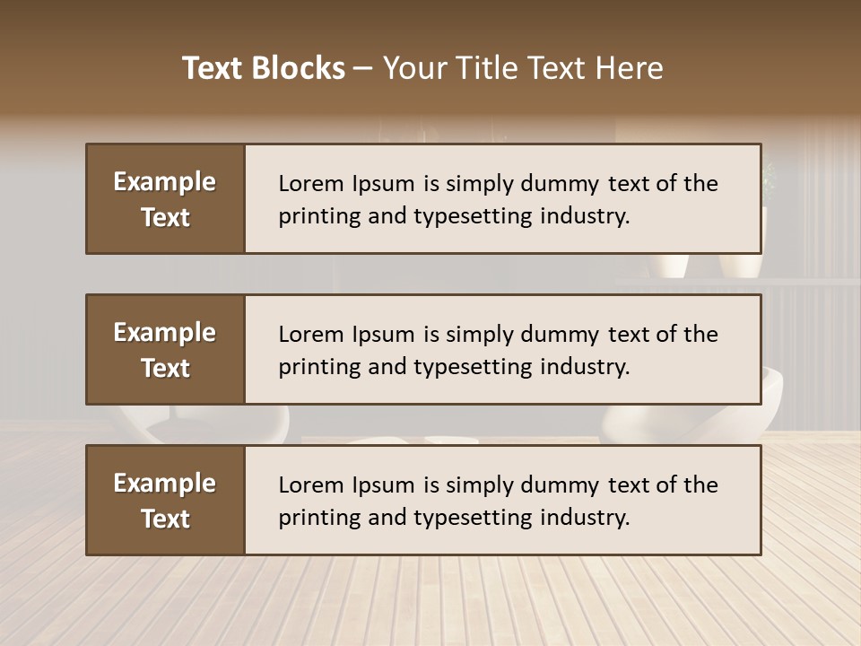 Furniture Convenience Interior PowerPoint Template