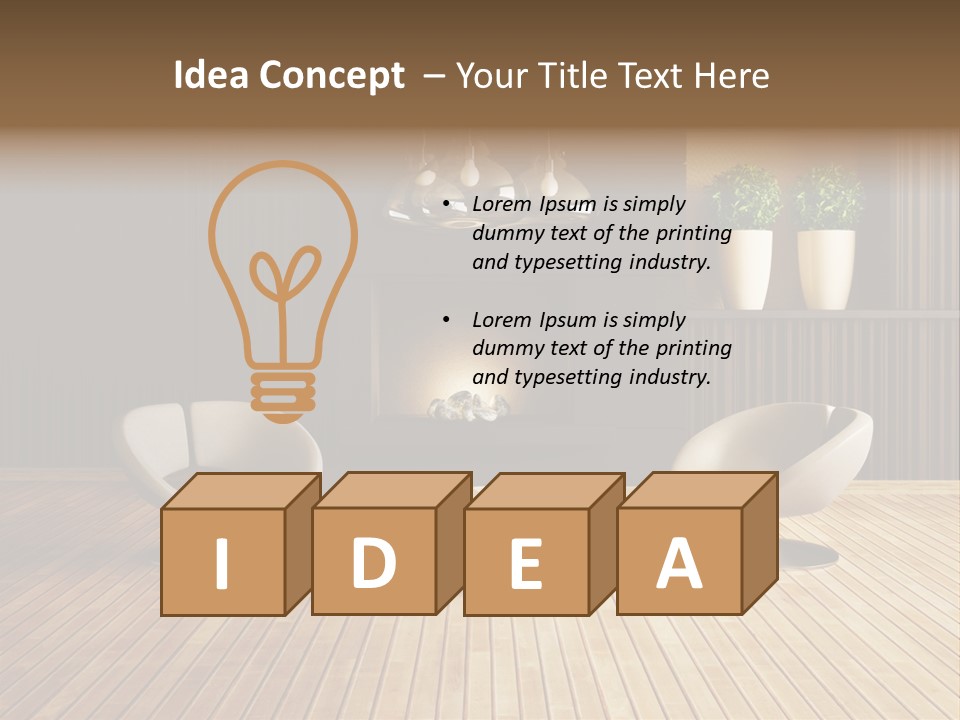 Furniture Convenience Interior PowerPoint Template