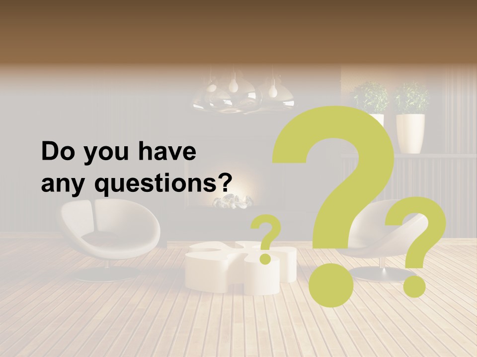 Furniture Convenience Interior PowerPoint Template