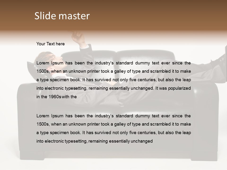 Cellphone Isolated Looking PowerPoint Template