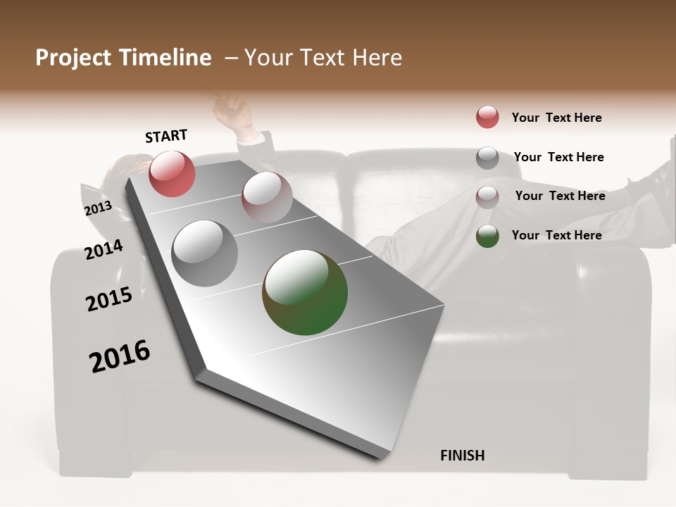 Cellphone Isolated Looking PowerPoint Template