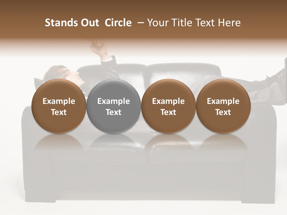 Cellphone Isolated Looking PowerPoint Template