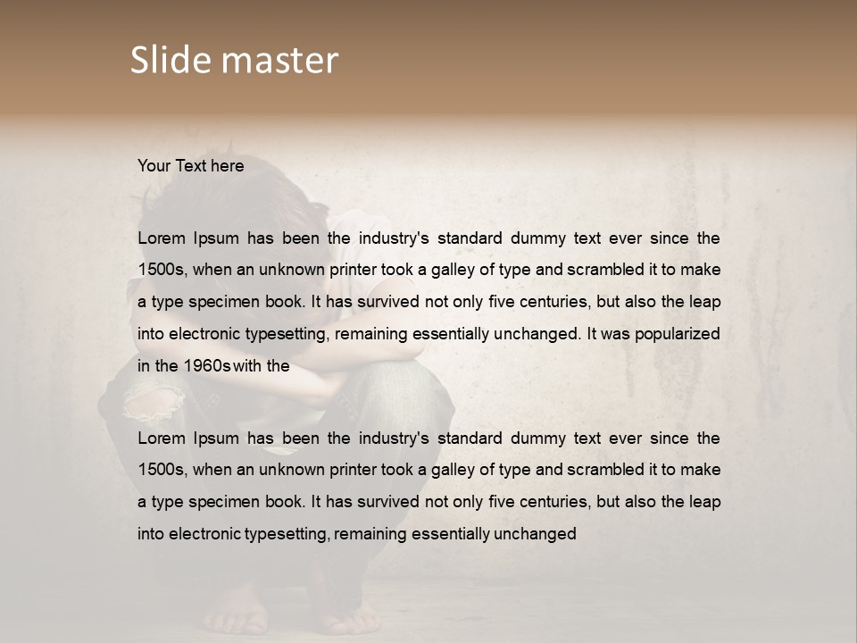 Head Youth Kid PowerPoint Template