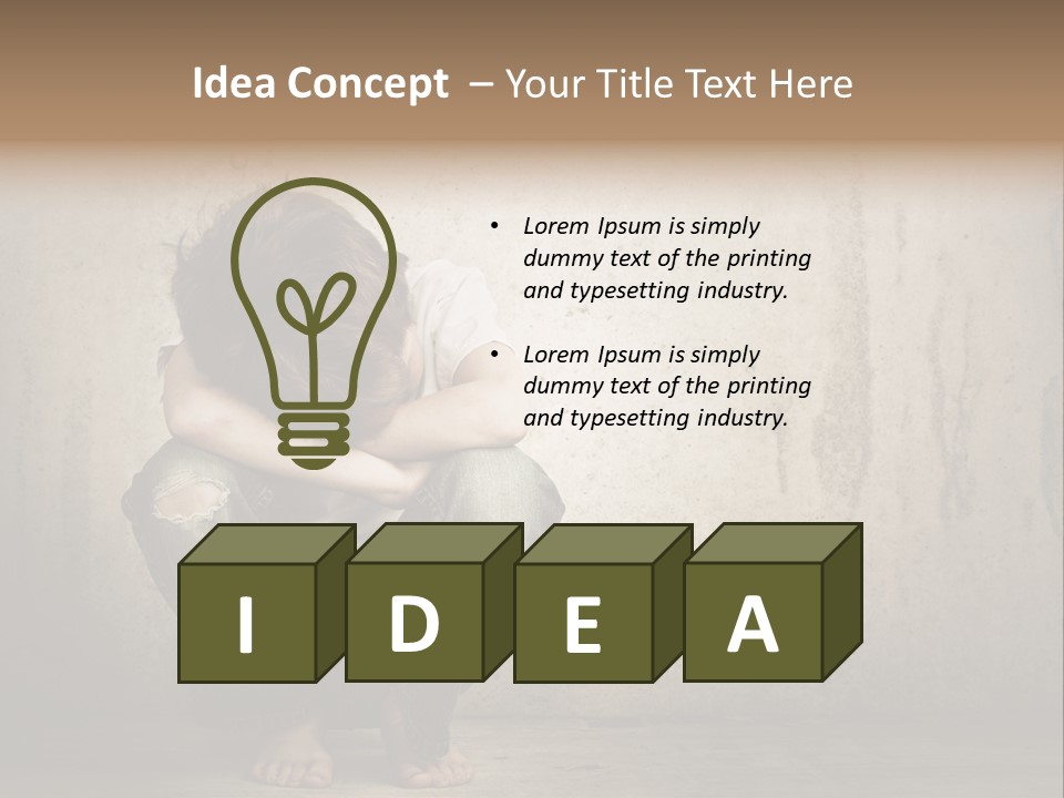 Head Youth Kid PowerPoint Template