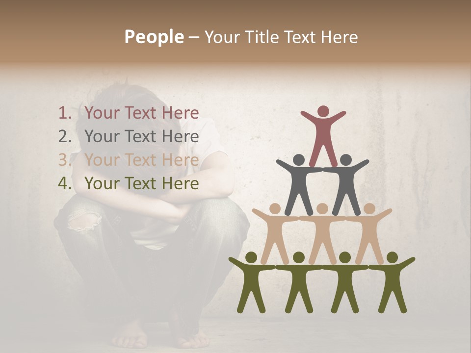 Head Youth Kid PowerPoint Template