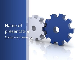 Abstraction Computer Generated Teamwork PowerPoint Template