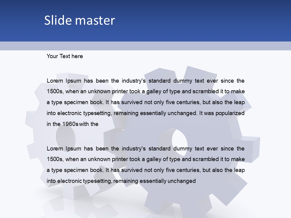 Abstraction Computer Generated Teamwork PowerPoint Template