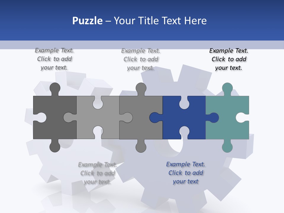 Abstraction Computer Generated Teamwork PowerPoint Template
