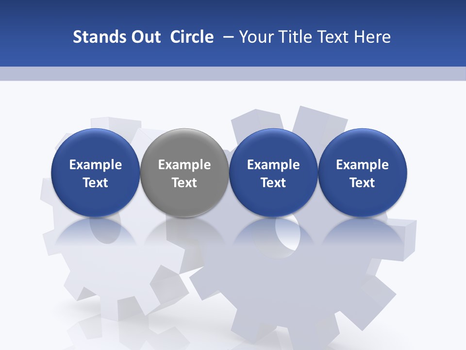 Abstraction Computer Generated Teamwork PowerPoint Template