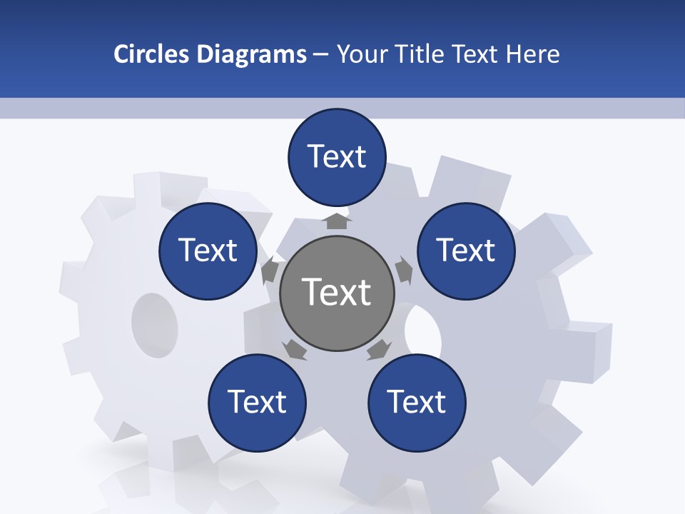 Abstraction Computer Generated Teamwork PowerPoint Template