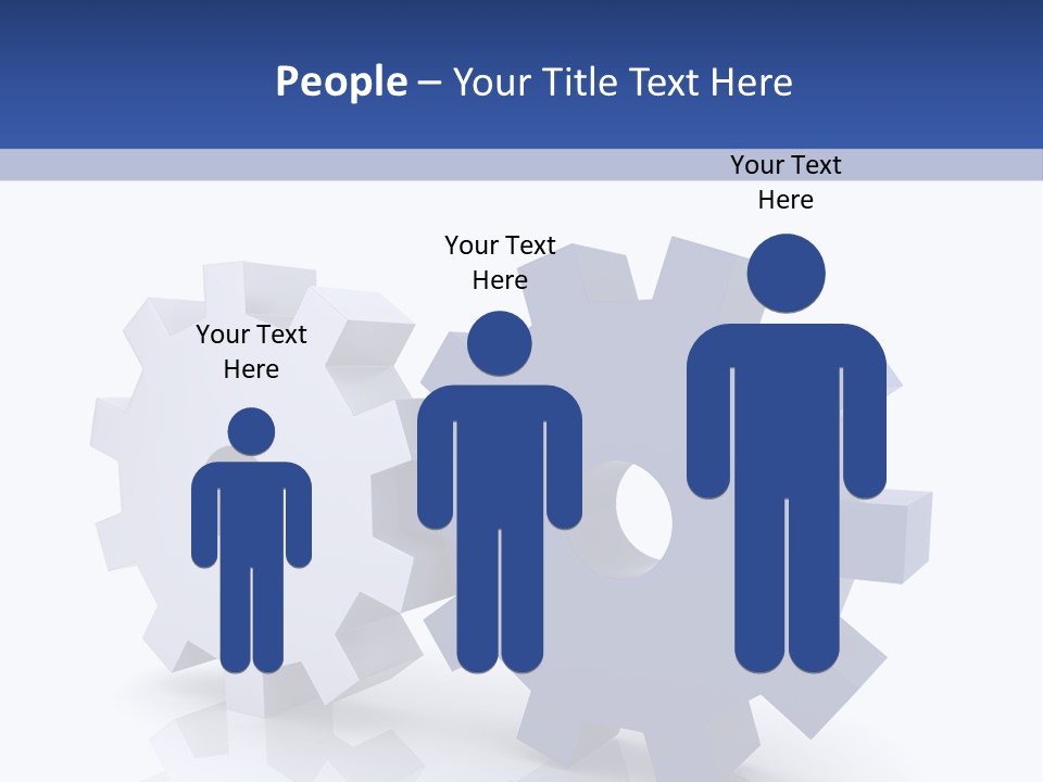 Abstraction Computer Generated Teamwork PowerPoint Template