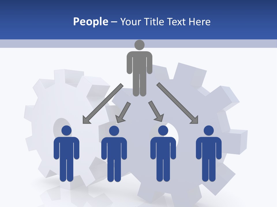 Abstraction Computer Generated Teamwork PowerPoint Template