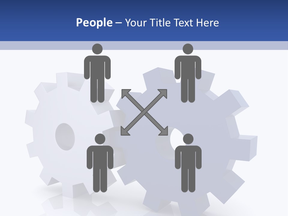 Abstraction Computer Generated Teamwork PowerPoint Template