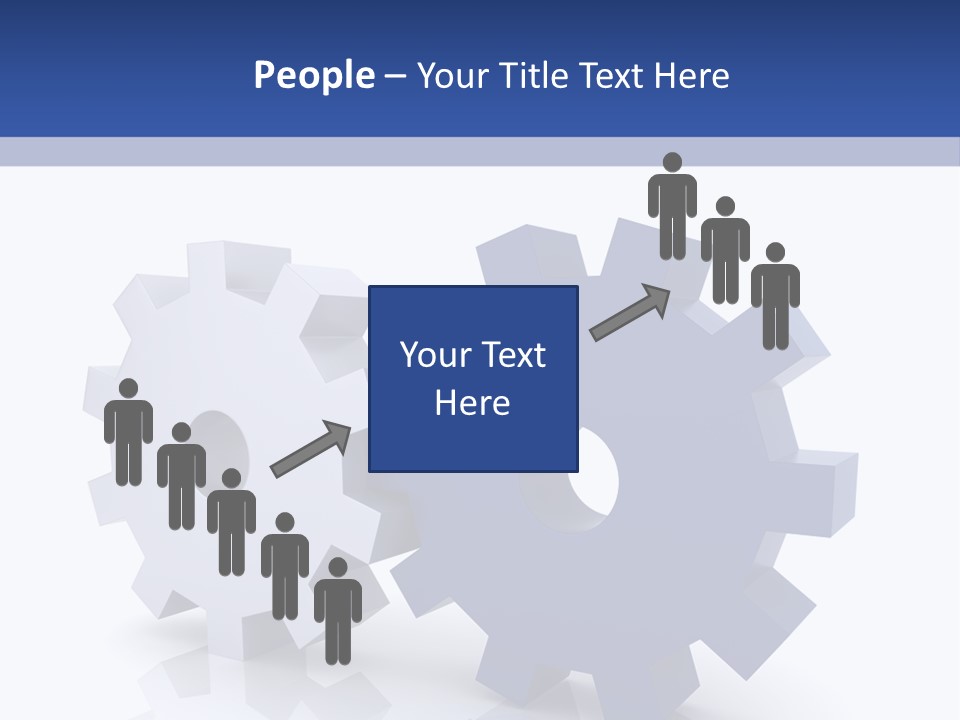 Abstraction Computer Generated Teamwork PowerPoint Template