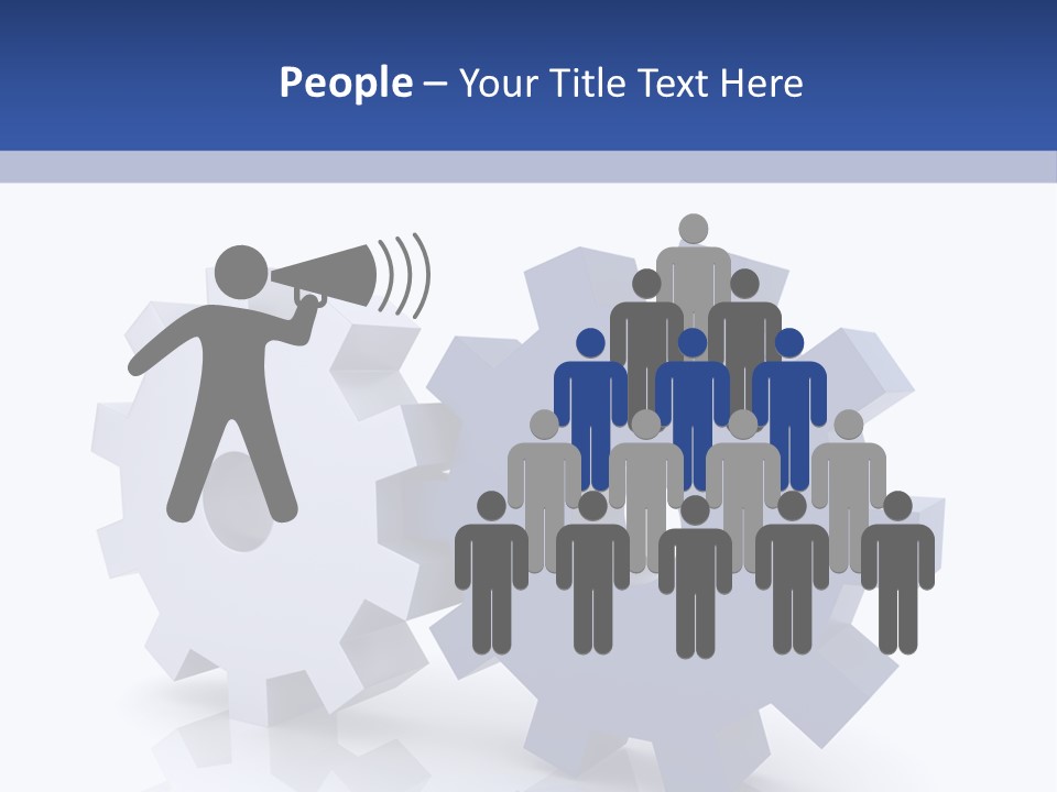 Abstraction Computer Generated Teamwork PowerPoint Template