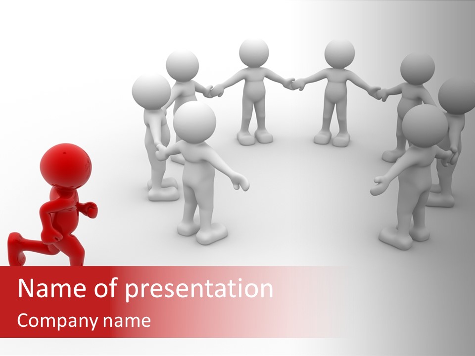 Community Group Puppets PowerPoint Template