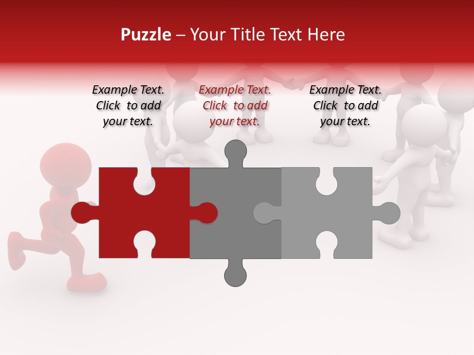 Community Group Puppets PowerPoint Template