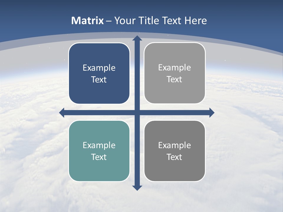 Blue Hurricane Tornado PowerPoint Template