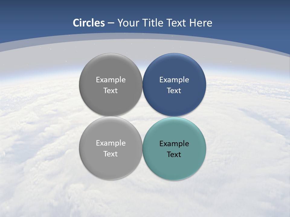 Blue Hurricane Tornado PowerPoint Template